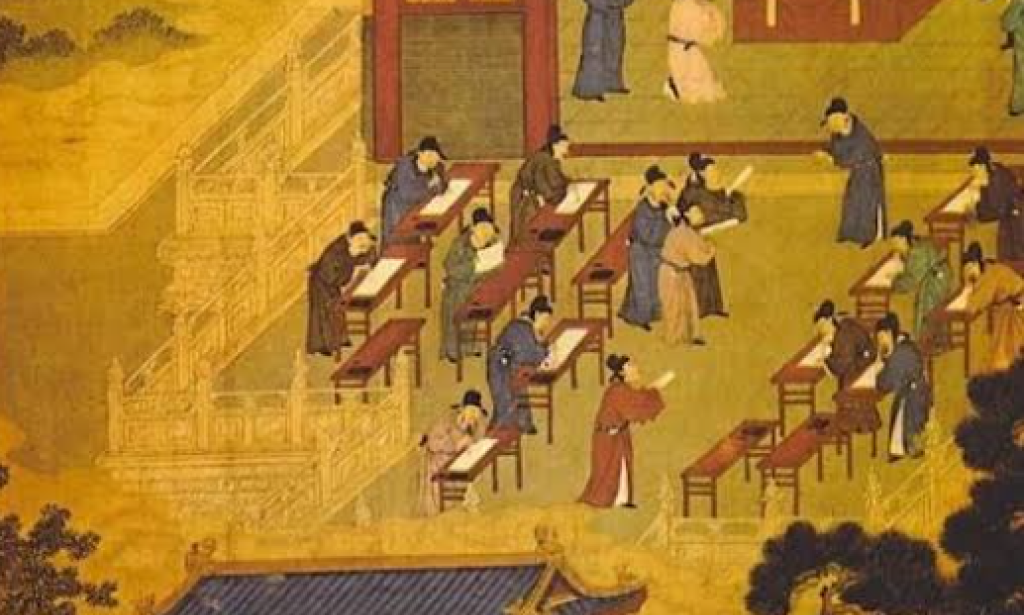 It is a story from the old Chinese period.    It is expressed that in a specific town an elderly person