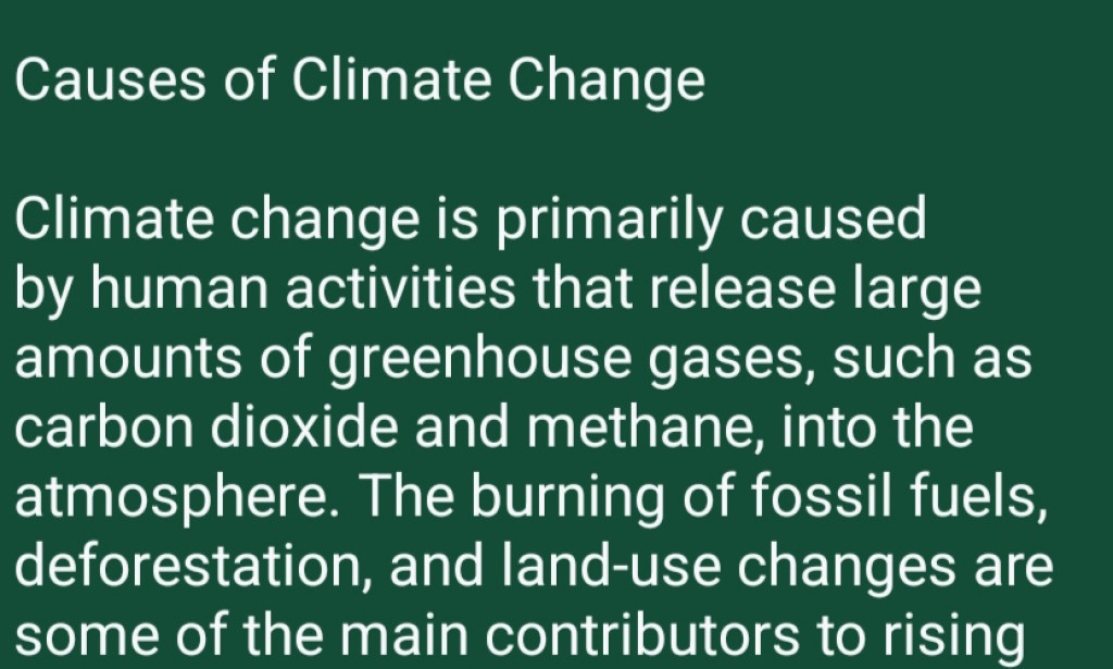 Climate Change: Pressing Global Changes / Causes / Effects and Consequences