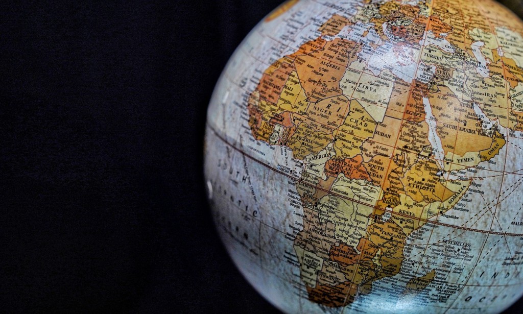 Seven continents of the globe