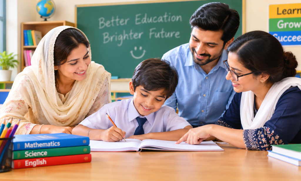 Title بچوں کی تعلیم میں والدین اور اساتذہ کا کردار