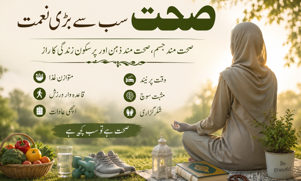 صحت: جسم و ذہن کے سکون اور بہترین زندگی کا راز