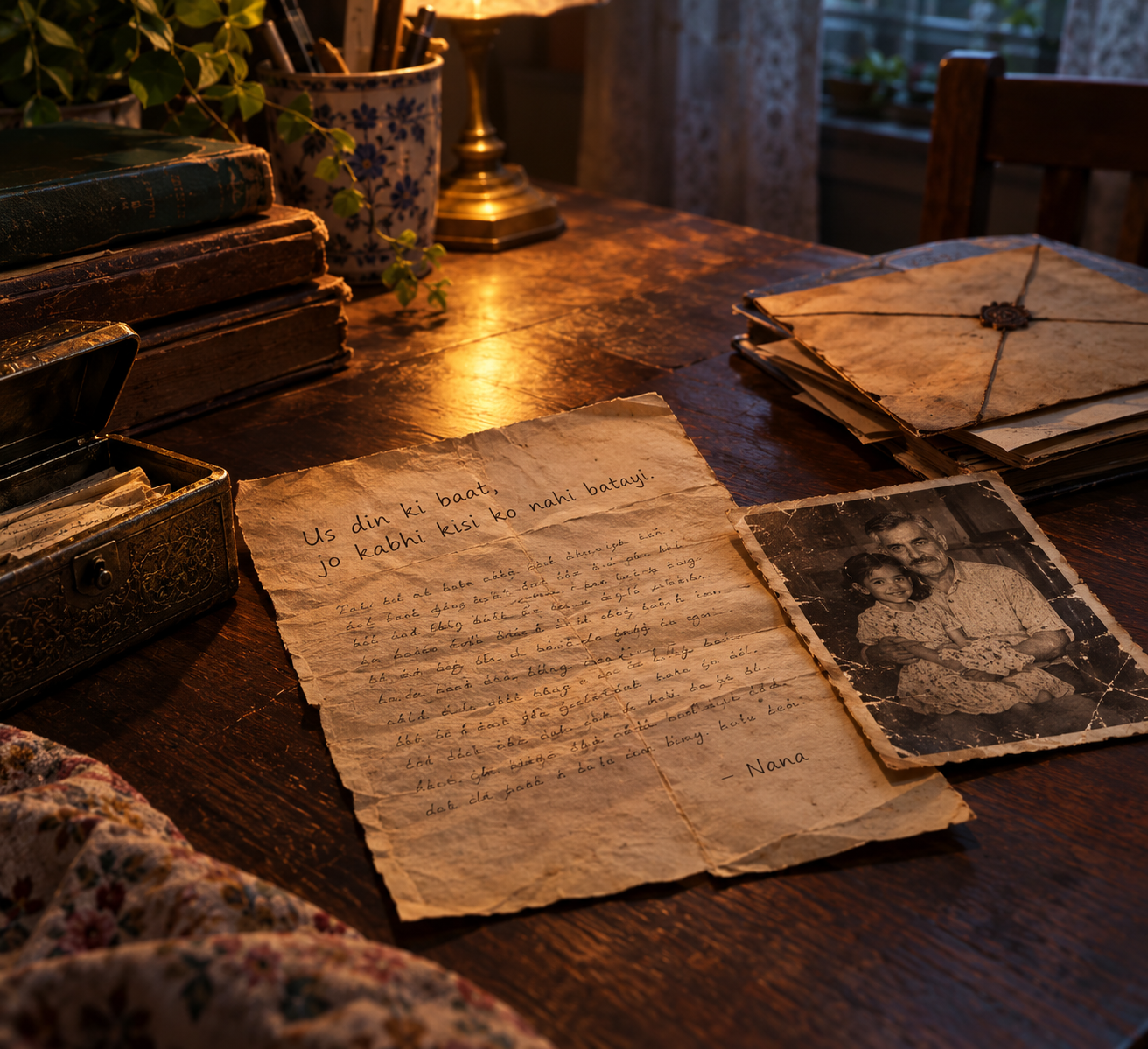 A forgotten letter, an old family photograph, and a collection of sealed envelopes hold the clues to a secret that remained buried for years.