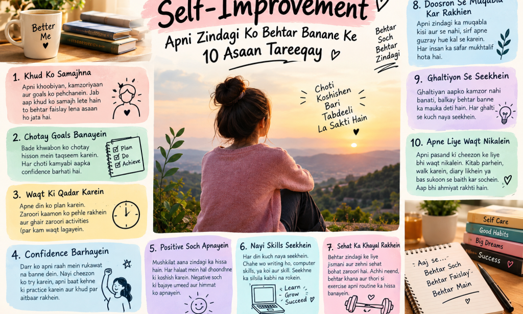 Self-Improvement: Apni Zindagi Ko Behtar bnane k lie