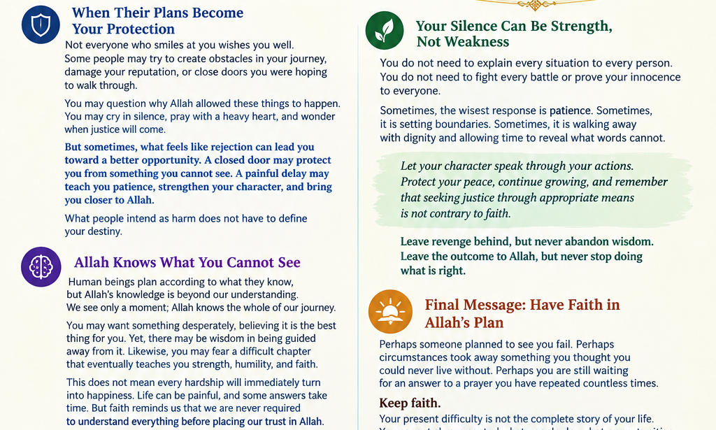 They Planned, But Allah Planned Better: Trust the Timing of Allah